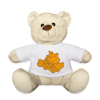 Dresden - Karte - Umriss - Sachsen - Teddy - Weiß - Vorne