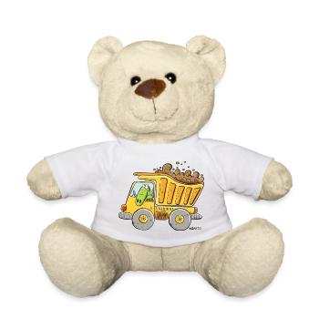 LKW Kipplaster Mit Krokodil Baustelle I Jungen - Teddy - Weiß - Vorne