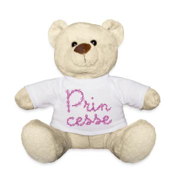 Princesse avec des fleurs ! ma princesse - Nounours - blanc - Devant