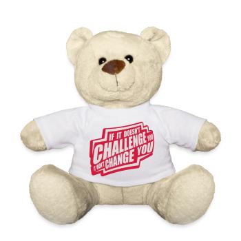 Workout Fitness Motivation Zitat - Teddy - Weiß - Vorne