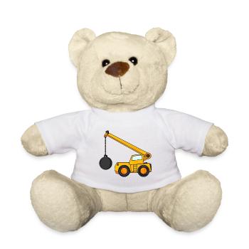 Demolition crane - Teddy Bear - white - Front