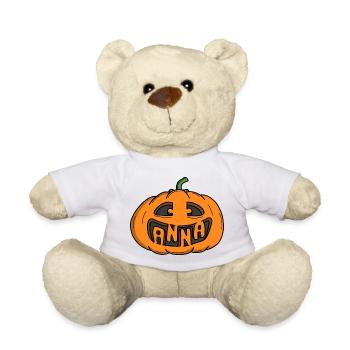 Anna Halloween Kürbis - Teddy - Weiß - Vorne