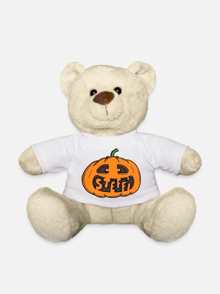 Steffi Halloween Kürbis - Teddy - Weiß