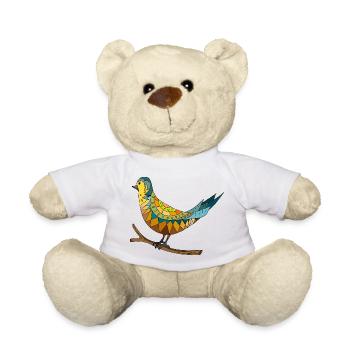 Oiseau - Nounours - blanc - Devant