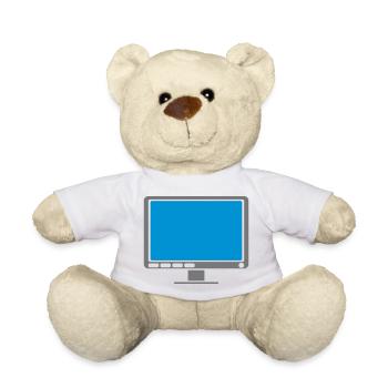 Ordinateur d’affichage d’écran de conception - Nounours - blanc - Devant