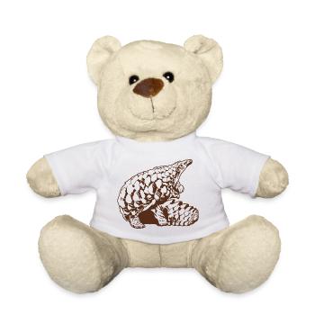 Cool Pangolin Sketch Graphic Wildlife Creature - Nounours - blanc - Devant