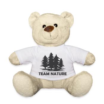 team nature Wald Symbol Illustration Logo icon - Teddy - Weiß - Vorne
