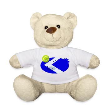 Padel Cadeau pour joueurs et joueuses de padel - Nounours - blanc - Devant