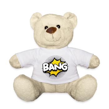 explosion, bang, boom - Nounours - blanc - Devant