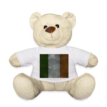 Ireland Flag, Irish Flag, Vintage Design - Teddy Bear - white - Front