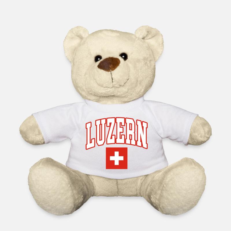 Luzern schweiz flagge - Teddy - Weiß