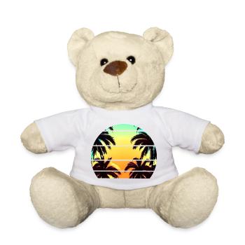 Plamen Sunset Rétro années 90 - Nounours - blanc - Devant