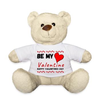 Sei mein Valentinstag - Valentinstag - Teddy - Weiß - Vorne