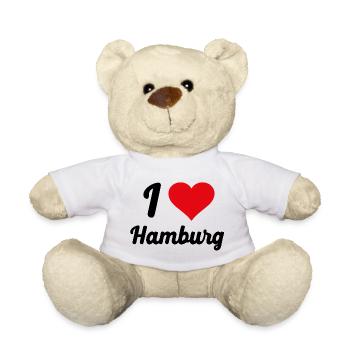 I Love Hamburg - Teddy - Weiß - Vorne