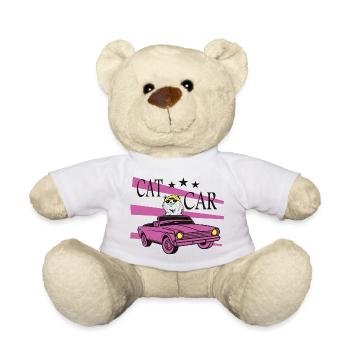 Voiture de chat - Nounours - blanc - Devant
