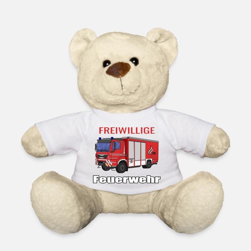 Freiwillige Feuerwehr - Teddy - Weiß