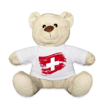 Drapeau suisse - Drapeau suisse - Nounours - blanc - Devant