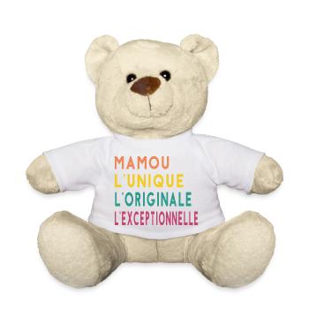 mamou l'unique l'originale l'exceptionnelle - Nounours - blanc - Devant