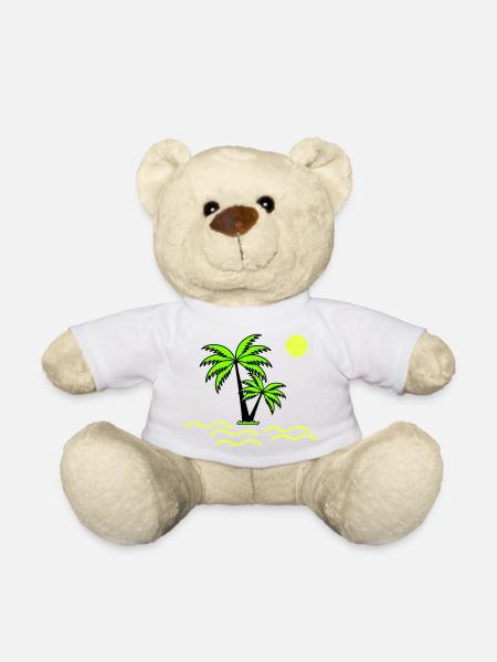 Palmen - Teddy - Weiß