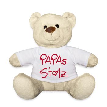 Papas Stolz - Teddy - Weiß - Vorne