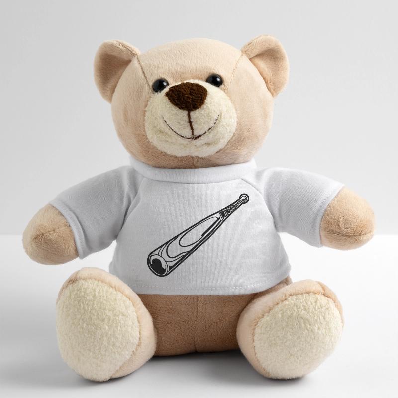 Baseball bat sketch Teddy Bear