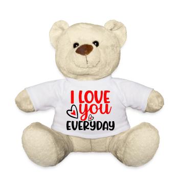 I Love You Everyday - Teddy - Weiß - Vorne