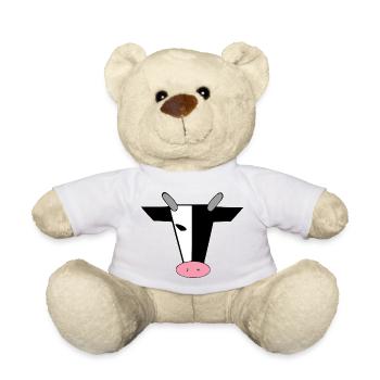 Tête de vache - Nounours - blanc - Devant