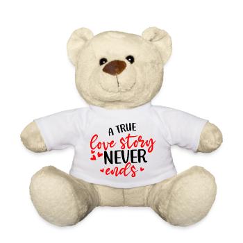 A True Love Story Never Ends - Teddy - Weiß - Vorne