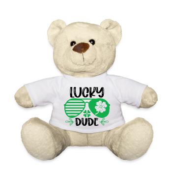 Lucky Dude St. Patricks Day - Teddy - Weiß - Vorne
