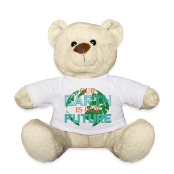 Sauvez la terre - Nounours - blanc - Devant