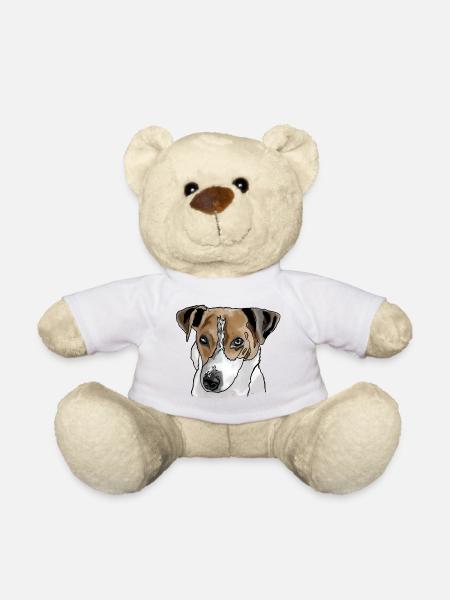 Jack Russel Terrier - Teddy Bear - white