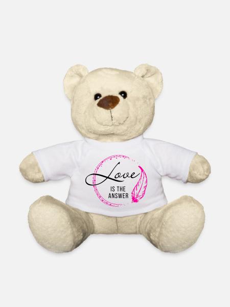 LOVE is the answer - Teddy - Weiß
