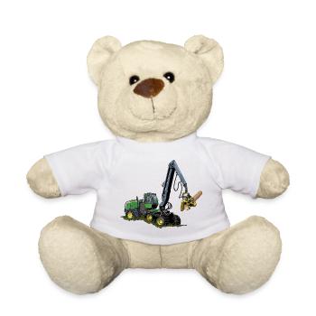 Harvester, Timber Harvester - Teddy Bear - white - Front