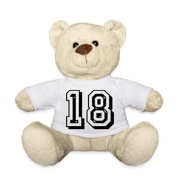 18th birthday of legal age - Teddy Bear - white - Front