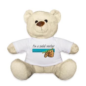 Travailleur social Sozialarbeiter - Nounours - blanc - Devant