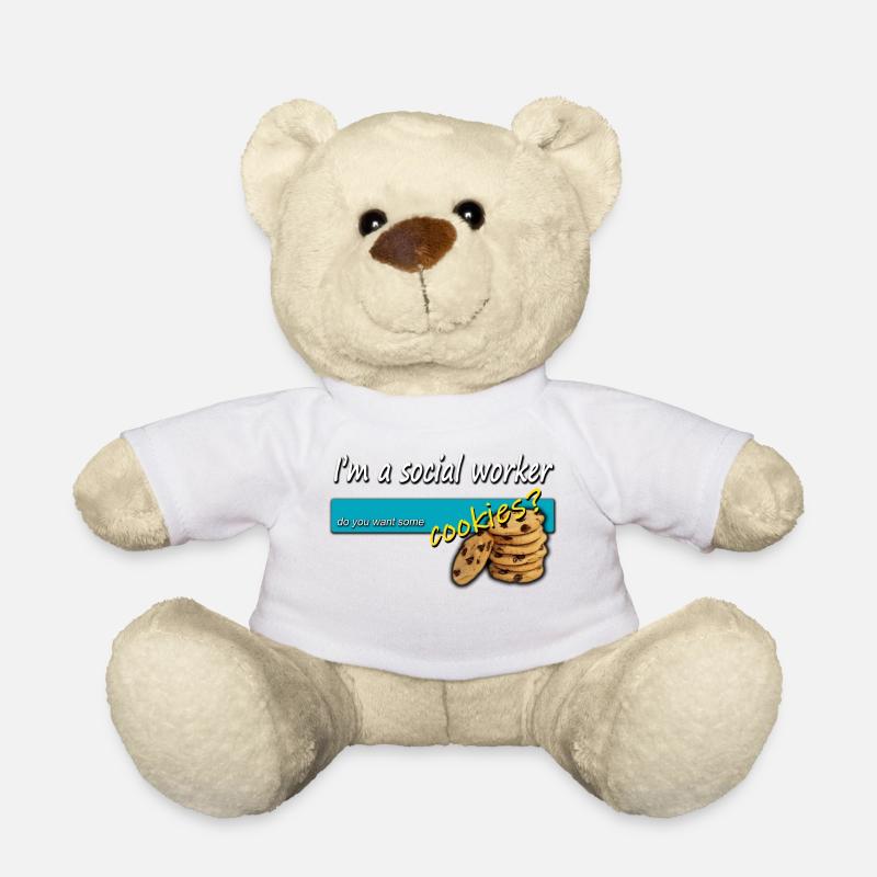 Social Worker Sozialarbeiter - Teddy - Weiß