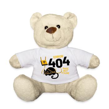 Error 404 Page Not Found - Teddy Bear - white - Front