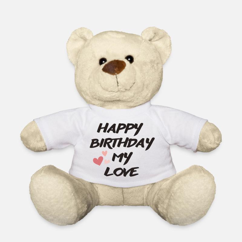 Bon anniversaire - Nounours - blanc