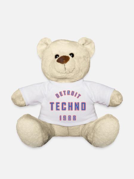 DETROIT TECHNO 1988 - Teddy Bear - white