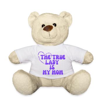 Die wahre Dame ist meine Mutter - Teddy - Weiß - Vorne