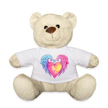 My Winged Heart - Teddy Bear - white - Front