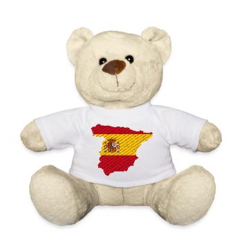 Spanien in vielen Sprachen - Teddy - Weiß - Vorne