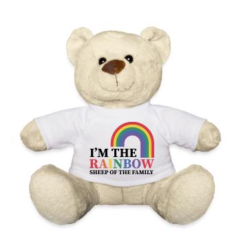 I'm The Rainbow Sheep Of The Family LGBTQ - Teddy Bear - white - Front