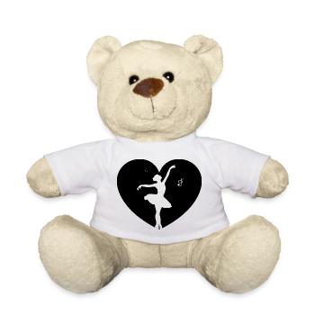 Dancing Dance Music - Teddy Bear - white - Front