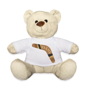 Karma boomerang - Teddy Bear - white - Front