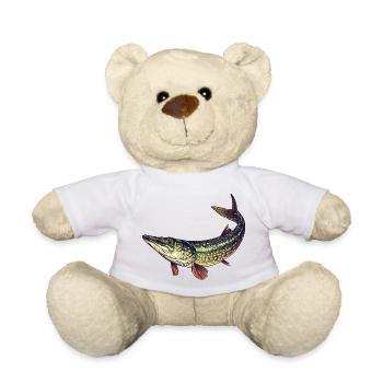 Pêche ciblée au brochet - Nounours - blanc - Devant