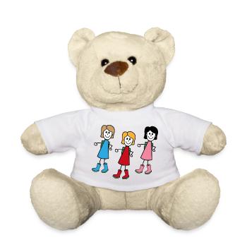 Femmes dans le style comique - Nounours - blanc - Devant
