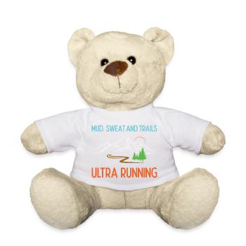 Ultra Running - Boue, sueur et sentiers - Nounours - blanc - Devant