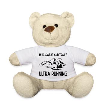Ultra Running - Boue, sueur et sentiers - Nounours - blanc - Devant