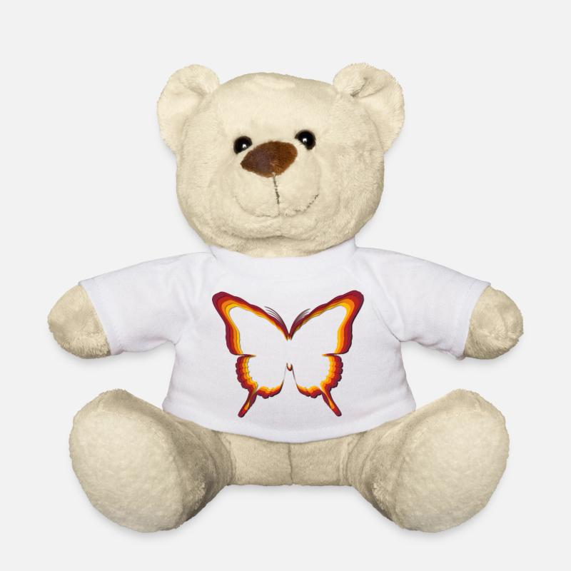 Butterfly - Teddy Bear - white